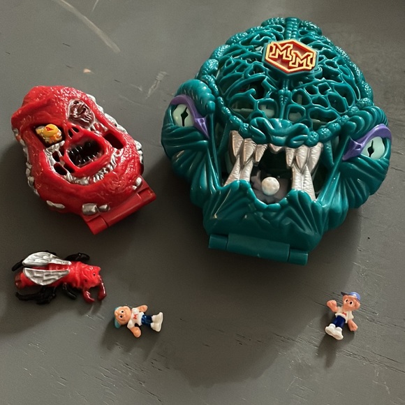 Blue Bird Toys Vintage Set Of 2 Mighty Max With 2 Figures Bluebird